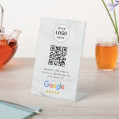 GoogleレビューQRコード卓上サイン 台座サイン (インサイチュ)