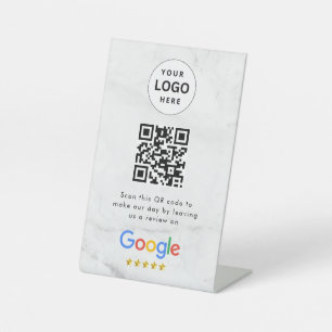 GoogleレビューQRコード卓上サイン 台座サイン