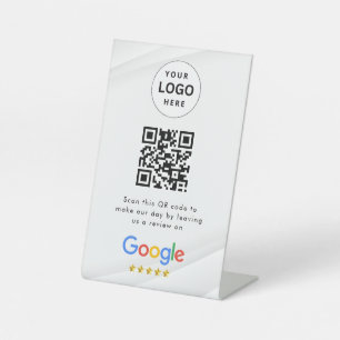 GoogleレビューQRコード卓上サイン 台座サイン