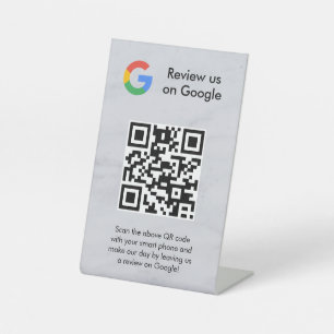 GoogleレビューQRコード卓上サイン 台座サイン