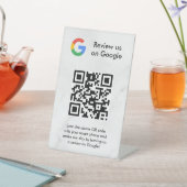 GoogleレビューQRコード卓上サイン 台座サイン (インサイチュ)