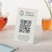 GoogleレビューQRコード卓上サイン 台座サイン (インサイチュ)