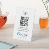 GoogleレビューQRコード卓上ディスプレイスタイル 台座サイン (インサイチュ)