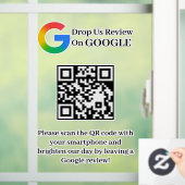 GoogleレビューQRコード窓用ステッカー ウィンドウサイン (ホーム)