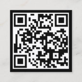 GoogleレビューQRコード記載のビジネスカード スクエア名刺 (裏面)