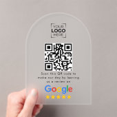 GoogleレビューQRコード ビジネスレビュー アクリル招待状 (インサイチュ (ポータブル))