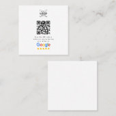 GoogleレビューQRコード ビジネスレビュー 割引カード (正面/裏面)