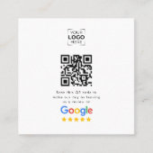 GoogleレビューQRコード ビジネスレビュー 割引カード (正面)