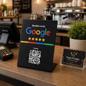 GoogleレビューQRコード ブラック 台座サイン