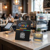 GoogleレビューQRコード ブラック 台座サイン