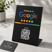 GoogleレビューQRコード ブラック 台座サイン