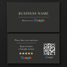 GoogleレビューQRコード ブラック