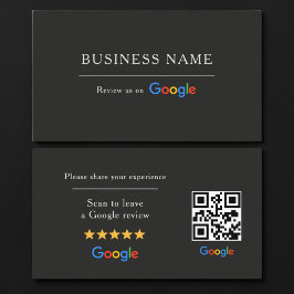 GoogleレビューQRコード ブラック 名刺