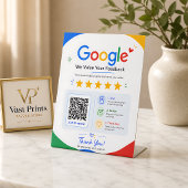 GoogleレビューQRコード 台座サイン