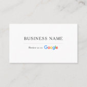 GoogleレビューQRコード 名刺 (正面)