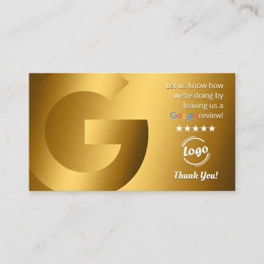 GoogleレビューQRコード 名刺 (正面)