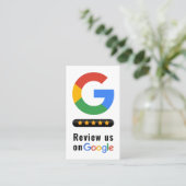 GoogleレビューQRコード Google評価 名刺 (スタンド正面)