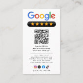 GoogleレビューQRコード Google評価 名刺 (裏面)