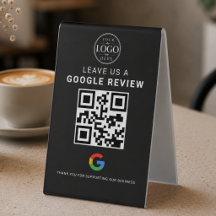GoogleレビューQRディスプレイ ブラック