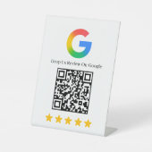 GoogleレビューQRビジネス評価コード 台座サイン (正面)