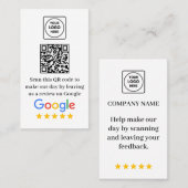 GoogleレビューQR名刺 名刺 (正面/裏面)