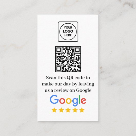 GoogleレビューQR名刺 名刺 (正面)