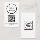 GoogleレビューQR|カスタムビジネスフィードバックリンク 名刺 (正面/裏面)