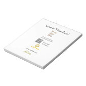 Googleレート米国レビュー注文購入ビジネスQR ノートパッド (回転)