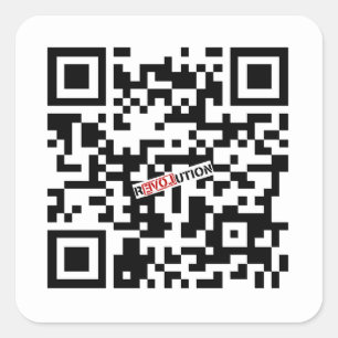 Googleロン・ポールQR スクエアシール