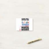 Google検索を混乱させない ポストイット (デスク上)