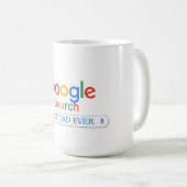 Google検索エンジンの色の最高のパパ履歴 コーヒーマグカップ (正面右)