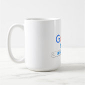 Google検索エンジンの色の最高のパパ履歴 コーヒーマグカップ (左)