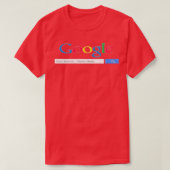 Google検索エンジン Tシャツ (デザイン正面)