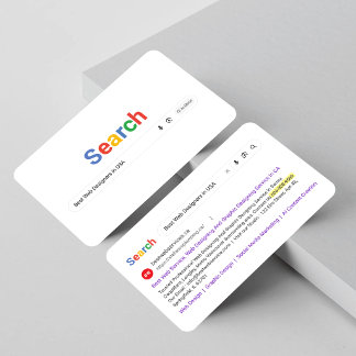 Google検索、検索結果、Googleインスパイアード 名刺