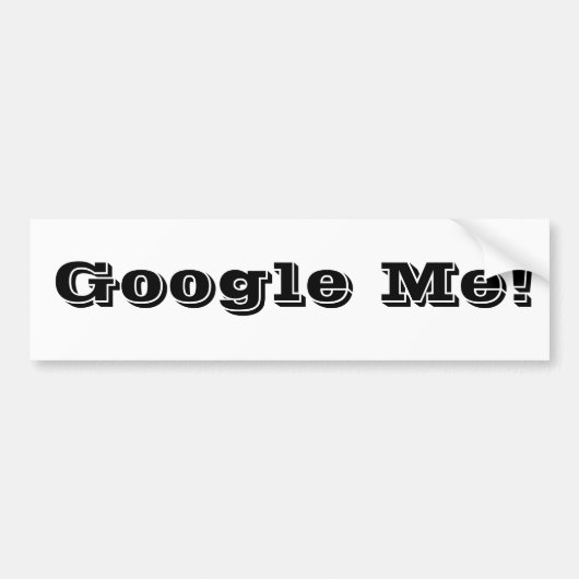Google私! バンパーステッカー (正面)