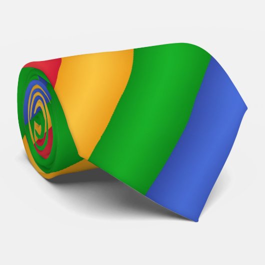 Google色のタイ#2 ネクタイ (ロール)