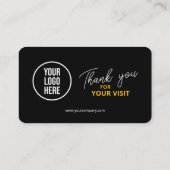 Google離れのQRコードビジネスをレビューありがとう 名刺 (裏面)