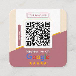 Google レビュー|ビジネスレビュー リンクQRコード スクエア名刺