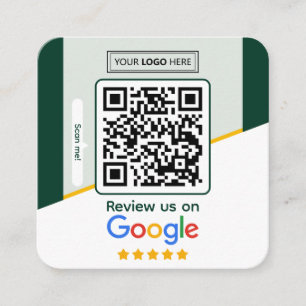 Google レビュー|ビジネスレビュー リンクQRコード スクエア名刺