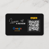 Google レビュー QRコード ビジネス サンクス 名刺 (正面)