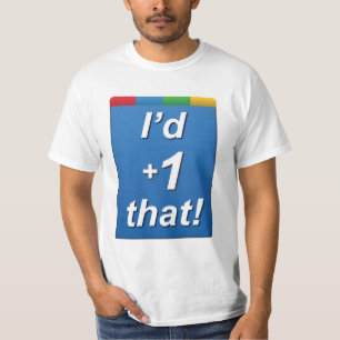 Google+ 私は +1それ! tシャツ