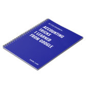 Google Accountant学の会計トリック ノートブック (左側)