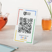 Google Bewertungs mit QR code  台座サイン (インサイチュ)