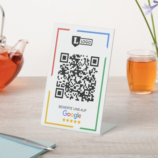 Google Bewertungs mit QR code  台座サイン (インサイチュ)