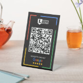Google Bewertungs mit QR code  台座サイン (インサイチュ)