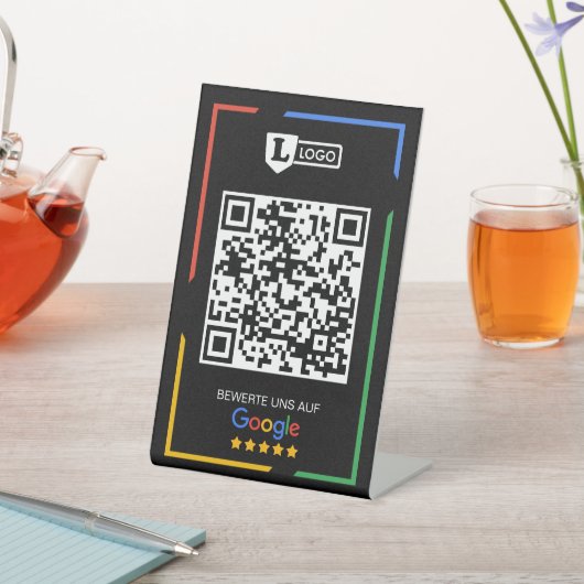 Google Bewertungs mit QR code  台座サイン (インサイチュ)