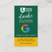 Google Bewertungskarte mit QR code  名刺 (裏面)
