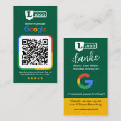 Google Bewertungskarte mit QR code  名刺 (正面/裏面)