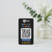 Google Bewertungskarte mit QR code Business Card 名刺 (スタンド正面)