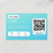 Google Bewertungskarten Visitenkarte  名刺 (裏面)